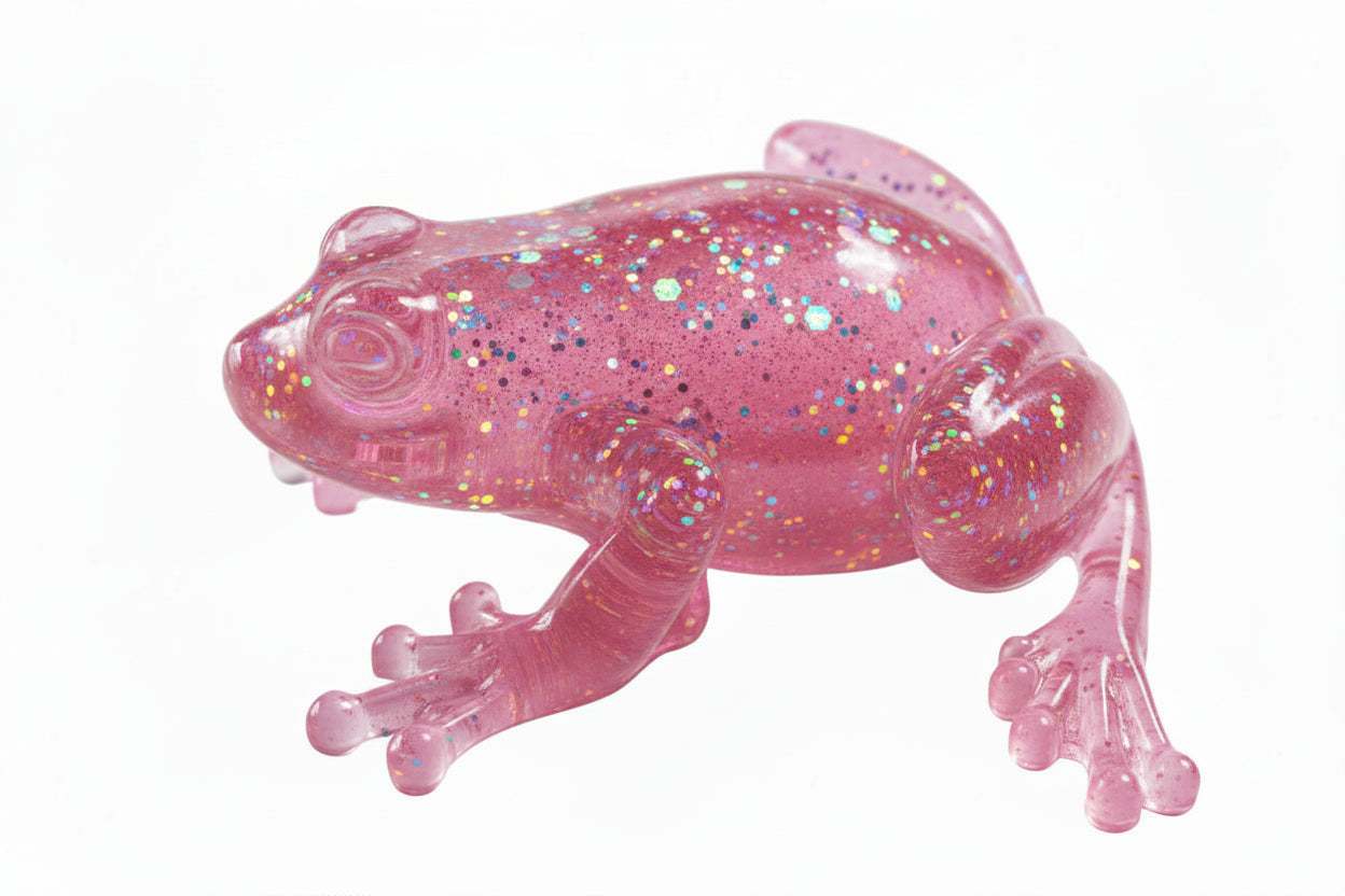 Glitter Resin Frog